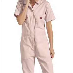 DICKIES pink jumpsuit, coveralls, boilersuit,